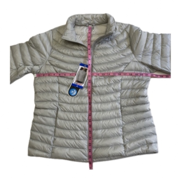 32 Degrees Heat Down Jacket, 650 Fill Power, Quilt Lines, Gray, Large, NWT - Picture 9 of 15